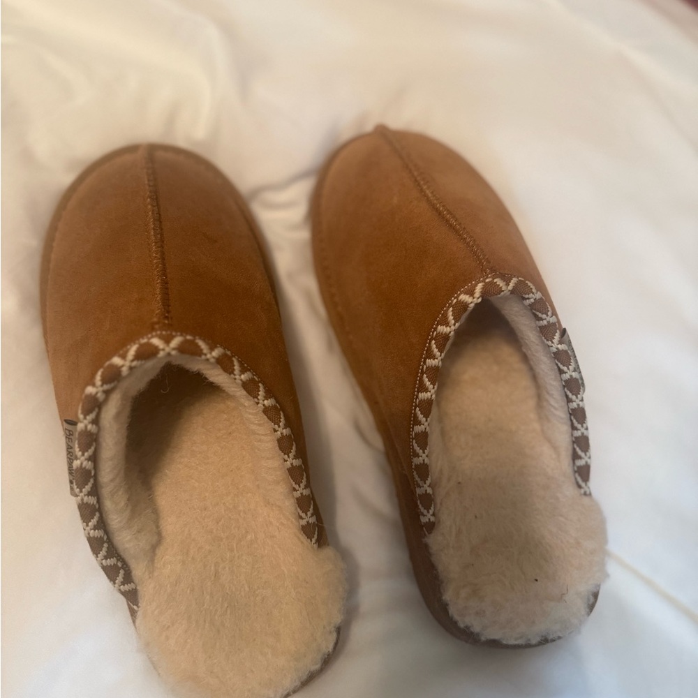 BearPaw Brown Suede Slippers